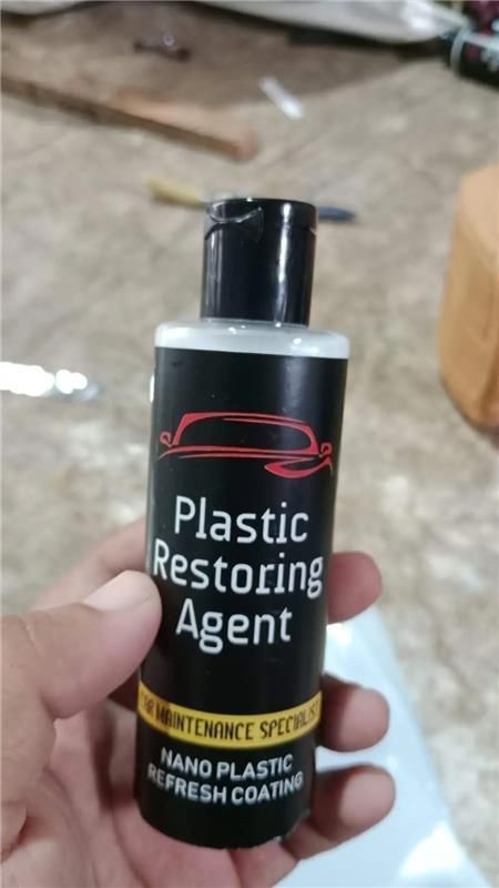 Nano Plastic Revitalizing Coating Agent for Car Plastic Revitalizing Coating Agent, Nano Black Plastic Refreshing Coating, Plastic Parts Refurbish Agent For Car, Automotive Interior Cleaning Agent, Plastic Restorer Shine Polisher Pack Of 2