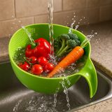 Rice Washing Filter Strainer Basket Colander Sieve Fruit Vegetable Bowl Drainer Cleaning Tools Home Kitchen Kit Unbreakable (Strainer)