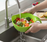 Rice Washing Filter Strainer Basket Colander Sieve Fruit Vegetable Bowl Drainer Cleaning Tools Home Kitchen Kit Unbreakable (Strainer)