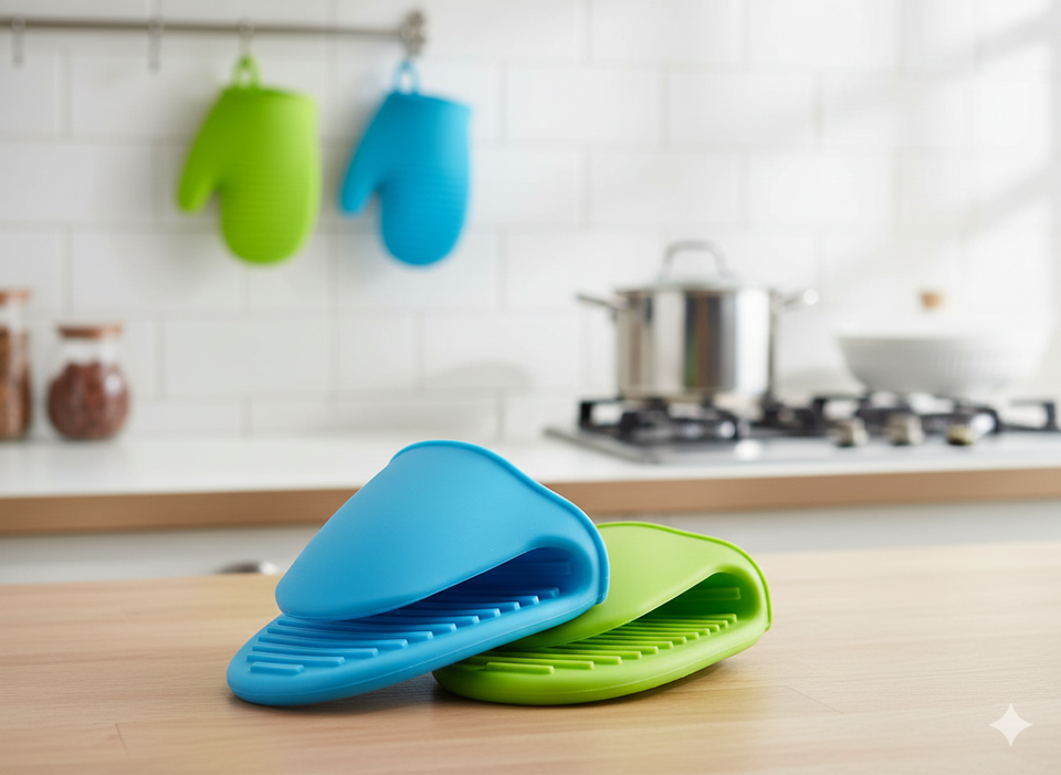 Mapperz Multicolor Silicon Kitchen Linen Set  (Pack of 2)