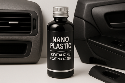 Nano Plastic Revitalizing Coating Agent for Car Plastic Revitalizing Coating Agent, Nano Black Plastic Refreshing Coating, Plastic Parts Refurbish Agent For Car, Automotive Interior Cleaning Agent, Plastic Restorer Shine Polisher Pack Of 2